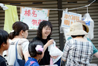 第21回駅前夏祭りにて榛名物産展の応援